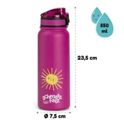 Wakaba Thermosflasche 550 Ml Edelstahl Tritan BPA-frei -Einrichtungsgeschäft 10045264 yy 0011 dimensions