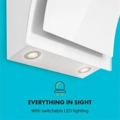 Sabia 60 Dunstabzugshaube | 60cm | 600 M³/h | Energieeffizienzklasse A | Inklusive 2 X Aktivkohlefilter -Einrichtungsgeschäft 60002217 yy 0006 logo Klarstein Sabia 60 Dunstabzugshaube