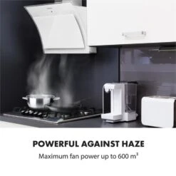 Sabia 60 Dunstabzugshaube | 60cm | 600 M³/h | Energieeffizienzklasse A | Inklusive 2 X Aktivkohlefilter -Einrichtungsgeschäft 60002217 yy 0008 logo Klarstein Sabia 60 Dunstabzugshaube