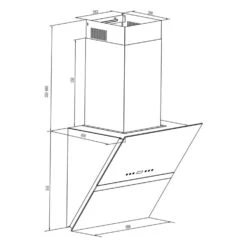 Aurea VII Dunstabzugshaube Umluftset 60cm Aktivkohlefilter Weiß -Einrichtungsgeschäft 60002224 yy 0006 logo Klarstein Aurea VII Abzugshaube 60 cm weiss