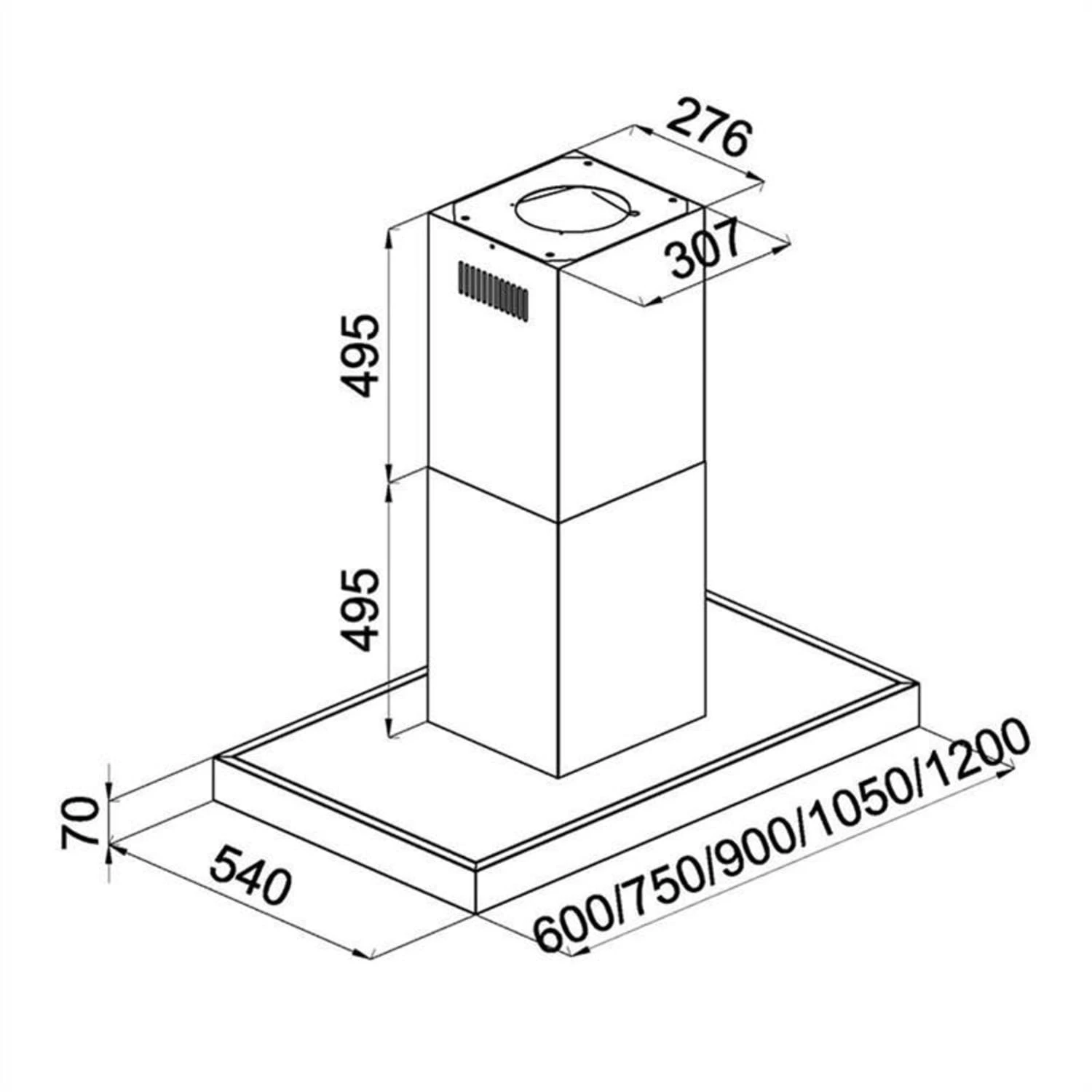 Madonna Dunstabzugshaube Umluftset 90cm 500 M³/h Aktivkohlefilter 9 Madonna Dunstabzugshaube Umluftset 90cm 500 M³/h Aktivkohlefilter – Bild 7