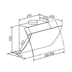 Annabelle 60 Dunstabzugshaube Umluftset 595 M³/h Touch-Armatur Schwarz -Einrichtungsgeschäft 60002315 yy 0008 logo Klarstein Annabelle60 Dunstabzugshaube schwarz