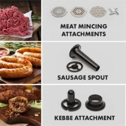 Curve Plus Küchenmaschinen-Set | 5l | 4-in-1 Fleischwolf | Silber 14 Curve Plus Küchenmaschinen-Set | 5l | 4-in-1 Fleischwolf | Silber -Einrichtungsgeschäft 60002330 yy 0003 logo Klarstein Curve Plus Kuechenmaschinen Set silber