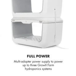 GrowIt Connection Set 3 Teile Verbindungsrahmen/-kabel & Netzteil Weiß -Einrichtungsgeschäft 60002397 yy 0004 logo Klarstein GrowIt Multi Adapter Netzteil
