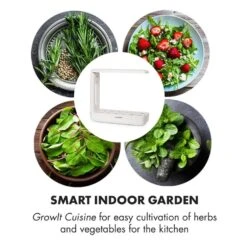 GrowIt Cuisine Starter Kit Europa 12 Pflanzen 25W LED 2Ltr Europe-Seeds Nährlösung -Einrichtungsgeschäft 60002416 yy 0004 logo Klarstein GrowIt Cuisine Smart Indoor Garden
