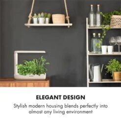 GrowIt Cuisine Starter Kit Europa 12 Pflanzen 25W LED 2Ltr Europe-Seeds Nährlösung -Einrichtungsgeschäft 60002416 yy 0006 logo Klarstein GrowIt Cuisine Smart Indoor Garden