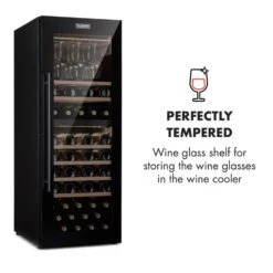 Barossa 77 Duo Weinkühlschrank-Set 2 Zonen 191L/77Fl. Weinglasregal -Einrichtungsgeschäft 60002418 yy 0009 logo Klarstein Barossa 77D Weinglas Regal