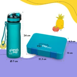 Schmatzfatz Frühstücksset Lunchbox & Trinkflasche Tritan Dicht BPA-frei -Einrichtungsgeschäft 60002941 yy 0008 dimensions