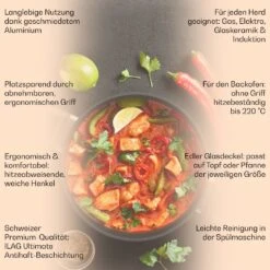Noto Endurance Topf- Und Pfannenset Geschmiedetes Aluminium Ergonomische Griffe Glasdeckel Filz -Einrichtungsgeschäft 60003055 de 0002 usp